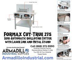 Formax Formax Cut-True 27S Semi-Automatic Guillotine Cutter with Laser Line & Metal Stand Cut-True 27S