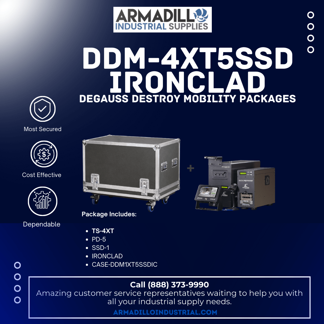 Garner Products DDM-4XT5SSD IRONCLAD Degauss Destroy Mobility Package DDM-4XT5SSD IRONCLAD