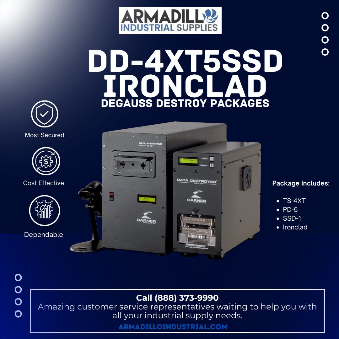 Garner Products Pure DD-4XT5SSD IRONCLAD Degauss & Destroy Package DD-4XT5SSD IRONCLAD