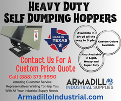 Hippo Hopper Heavy Duty Self Dumping Hopper 1/4 yd - 6,500 lb capacity HH02HD