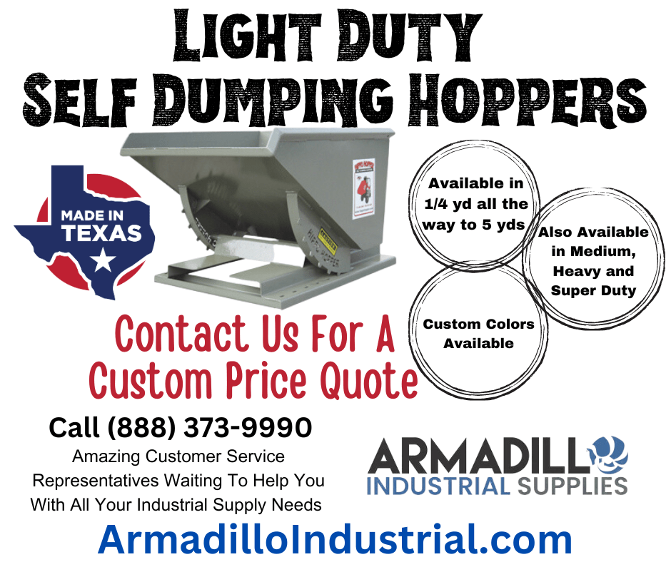 Hippo Hopper Light Duty Self Dumping Hopper 1 1/2 yd - 2,000 lb capacity HH24LD HH24LD