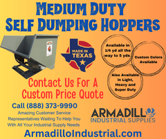 Hippo Hopper Medium Duty Self Dumping Hopper 1 1/2 yd - 4,000 lb capacity HH24MD HH24MD