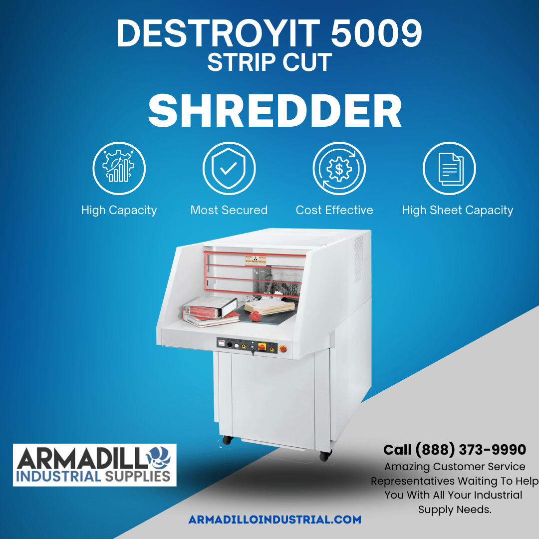 MBM DESTROYIT 5009 Strip-Cut High Capacity Paper Shredders DSH0329-5009 cross-cut