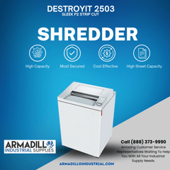 MBM DESTROYIT MBM 2503 Extreme Strip-Cut Centralized Paper Shredders DSH0300L-2503 strip-cut