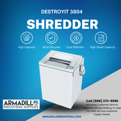 MBM MBM DSH0320L- 3804 Cross-Cut DESTROYIT Centralized Paper Shredders DSH0320L-3804 cross-cut