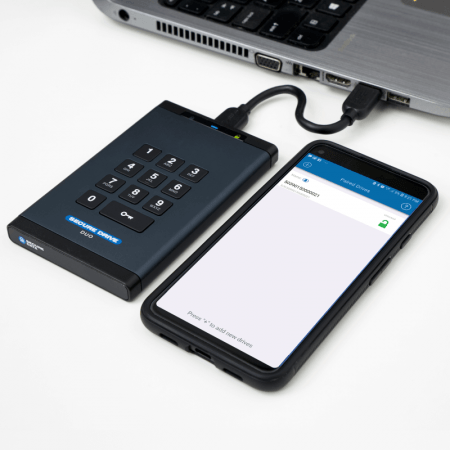 Secure Drive SecureDrive® DUO Hardware-Encrypted External Drive